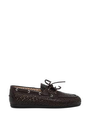 Posa perforated loafers - Brown