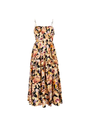 Ulla Johnson Vidri Cami floral cotton midi dress - Black