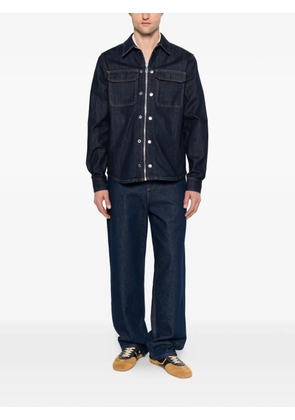 YES LONDON zip-up denim shirt - Blue