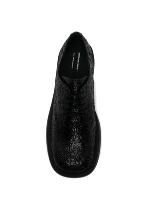 Junya Watanabe MAN glittered derby shoes - Black
