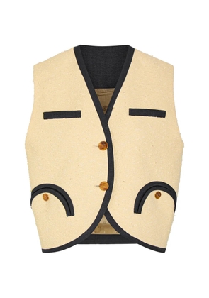 Blazé Milano Smiley bouclé waistcoat - Neutrals