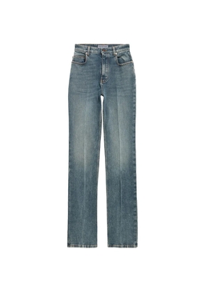 Balenciaga pressed-crease jeans - Blue