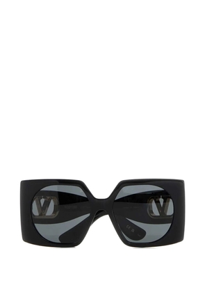 VALENTINO GARAVANI EYEWEAR VLogo Signature geometric-frame sunglasses - Black