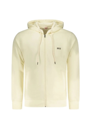 RIFLE logo-print zip-up hoodie - White