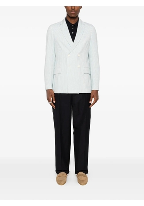 Circolo 1901 striped double-breasted blazer - Blue