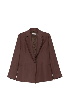 Antonelli Finnegan fringe-trim jacket - Brown