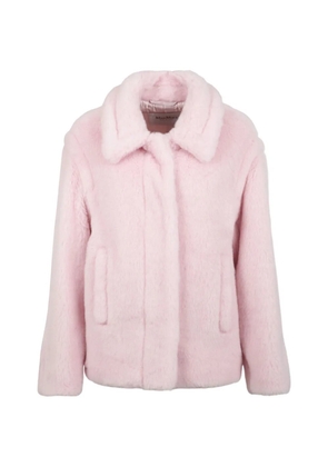 Max Mara classic collar teddy jacket - Pink