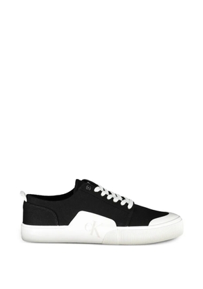 Calvin Klein logo-detail canvas sneakers - Black