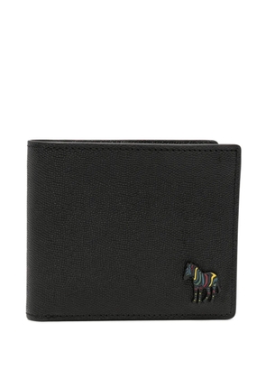 Paul Smith Zebra-patch grained-leather billfold wallet - Black