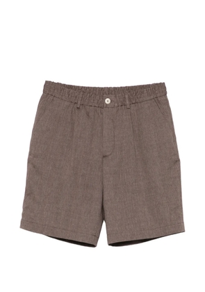 Brunello Cucinelli elasticated-waistband shorts - Brown