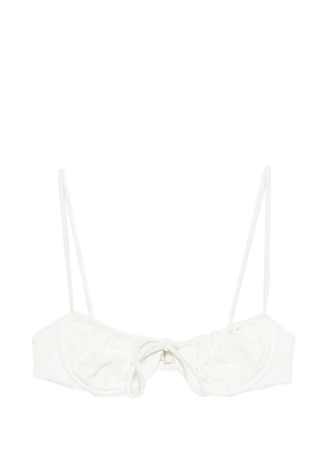Faithfull the Brand Halo broderie anglaise bikini top - White