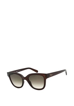Ferragamo Eyewear rectangle-frame sunglasses - Brown