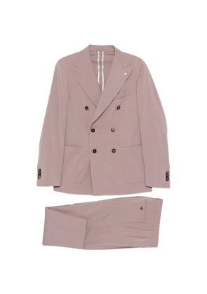 LUIGI BIANCHI MANTOVA double-breasted peak-lapel suit - Neutrals