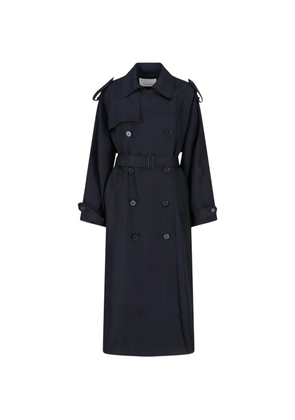 The Frankie Shop Veyron double-breasted trench coat - Blue