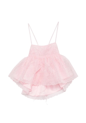 Cecilie Bahnsen Selena floral-embroidery blouse - Pink