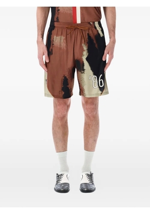 Pantofola D'oro x Thebe Magugu drawstring shorts - Brown