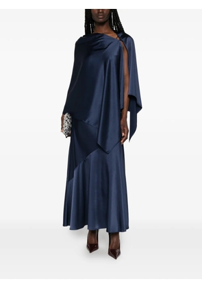 Weekend Max Mara Calante asymmetric draped dress - Blue