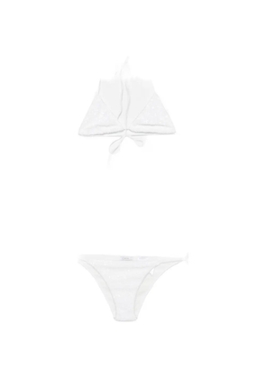 Oséree sequin-embellished bikini - White