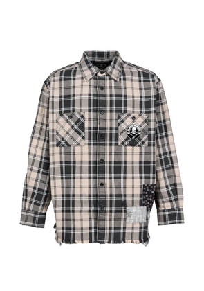 Mastermind Japan x Sean Wotherspoon patchwork shirt - Neutrals