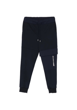 LES HOMMES panelled track pants - Blue