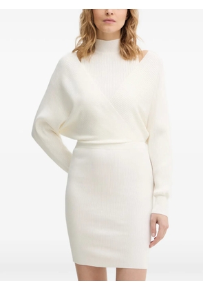 GUESS USA ribbed-knit cut-out mini dress - White