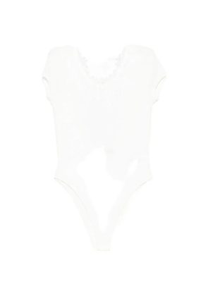 Ermanno Scervino lace-trim bodysuit - White