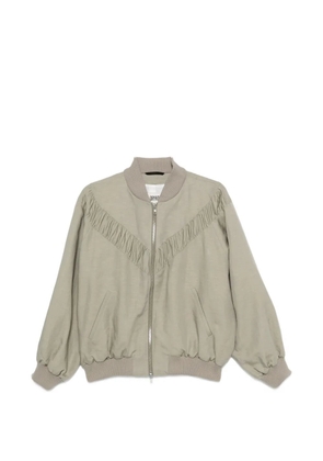 Drykorn ruched bomber jacket - Green