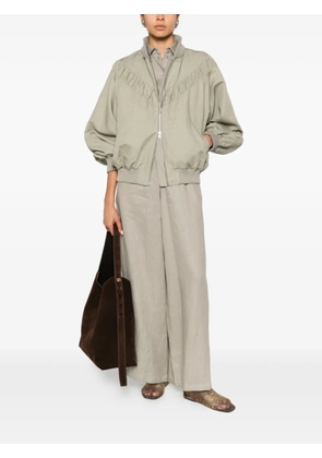 Drykorn ruched bomber jacket - Green