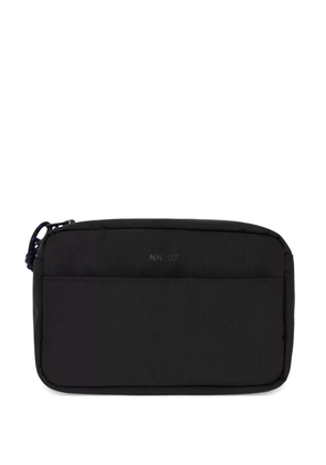 NN07 logo-print wash bag - Black