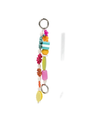 Mira Mikati floral-charm keyring - Blue