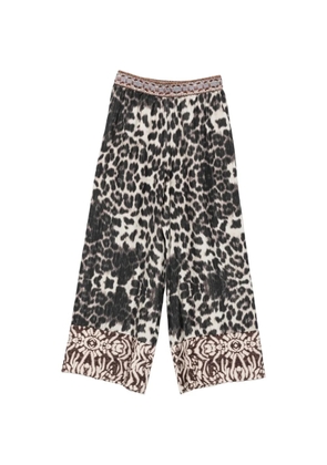 Pierre-Louis Mascia leopard-print palazzo pants - Neutrals