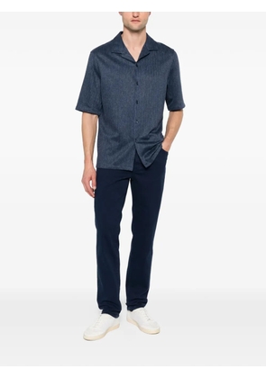 Brunello Cucinelli short-sleeve camp-collar shirt - Blue