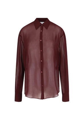 The Frankie Shop Peri georgette shirt - Red