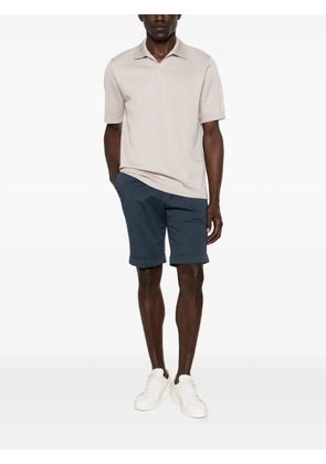 Briglia 1949 pleated turned-up shorts - Blue