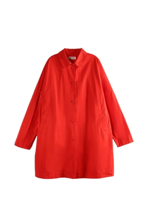 Casey Casey cotton single-breasted coat - Red