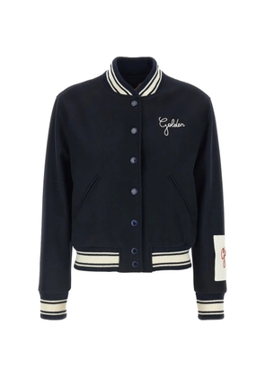 Golden Goose Dirce logo-embroidered bomber jacket - Blue