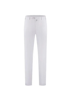 Kiton elasticated-waistband logo-patch trousers - White