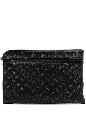 Bottega Veneta Pre-Owned 2012-2026 Nappa Intrecciato Micro Dot clutch bag - Black