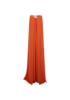 Gianluca Capannolo pleated sleeveless maxi dress - Orange