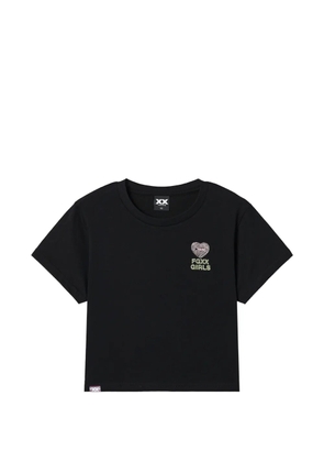 FINGERCROXX heart-print T-shirt - Black