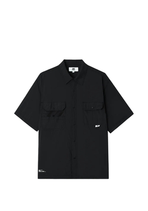 CHOCOOLATE short-sleeve utility shirt - Black