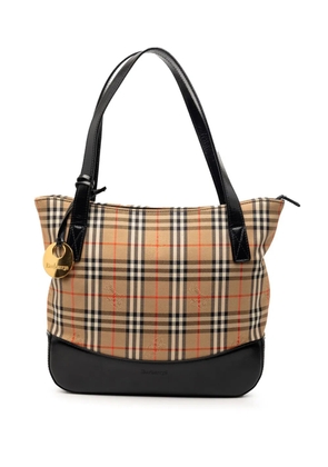 Burberry Pre-Owned 2000-2017 Haymarket Check Canvas tote bag - Neutrals