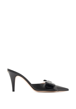 Valentino Garavani leather bow-detail mules - Black
