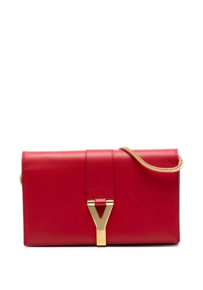 Saint Laurent Pre-Owned 2014 Leather Chyc Ligne Wallet on Chain crossbody bag - Red
