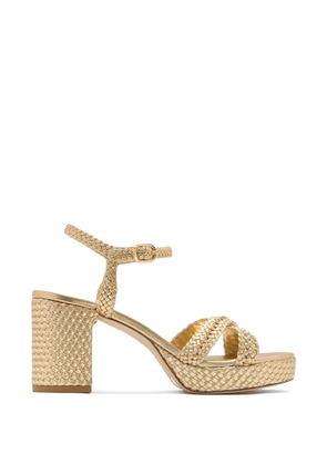 Stuart Weitzman Dayna metallic sandals - Gold