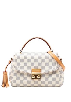 Louis Vuitton Pre-Owned 2016 Damier Azur Croisette satchel - White