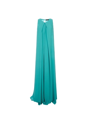 Gianluca Capannolo pleated sleeveless maxi dress - Blue