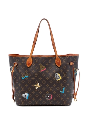 Louis Vuitton Pre-Owned 2019 Monogram Love Lock Neverfull MM tote bag - Brown