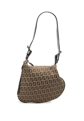 Fendi Pre-Owned 2000-2010 Zucchino Canvas Oyster shoulder bag - Neutrals
