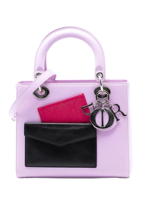Christian Dior Pre-Owned 2014 Medium Calfskin Pockets Lady Dior satchel - Purple